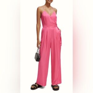 NWT Scotch and Soda V-Neck Racerback Jumpsuit in Punch